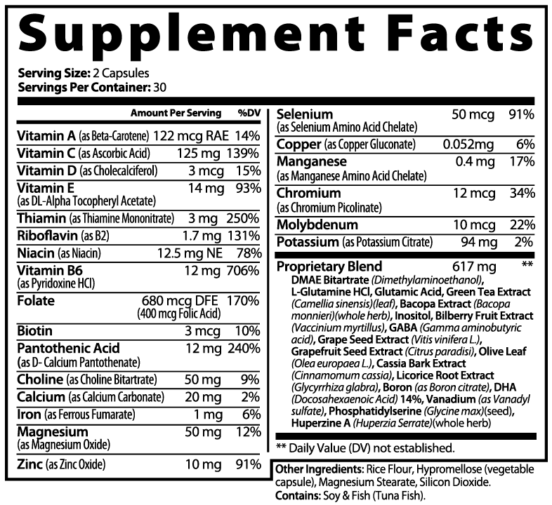 Nootropic Brain & Focus Formula