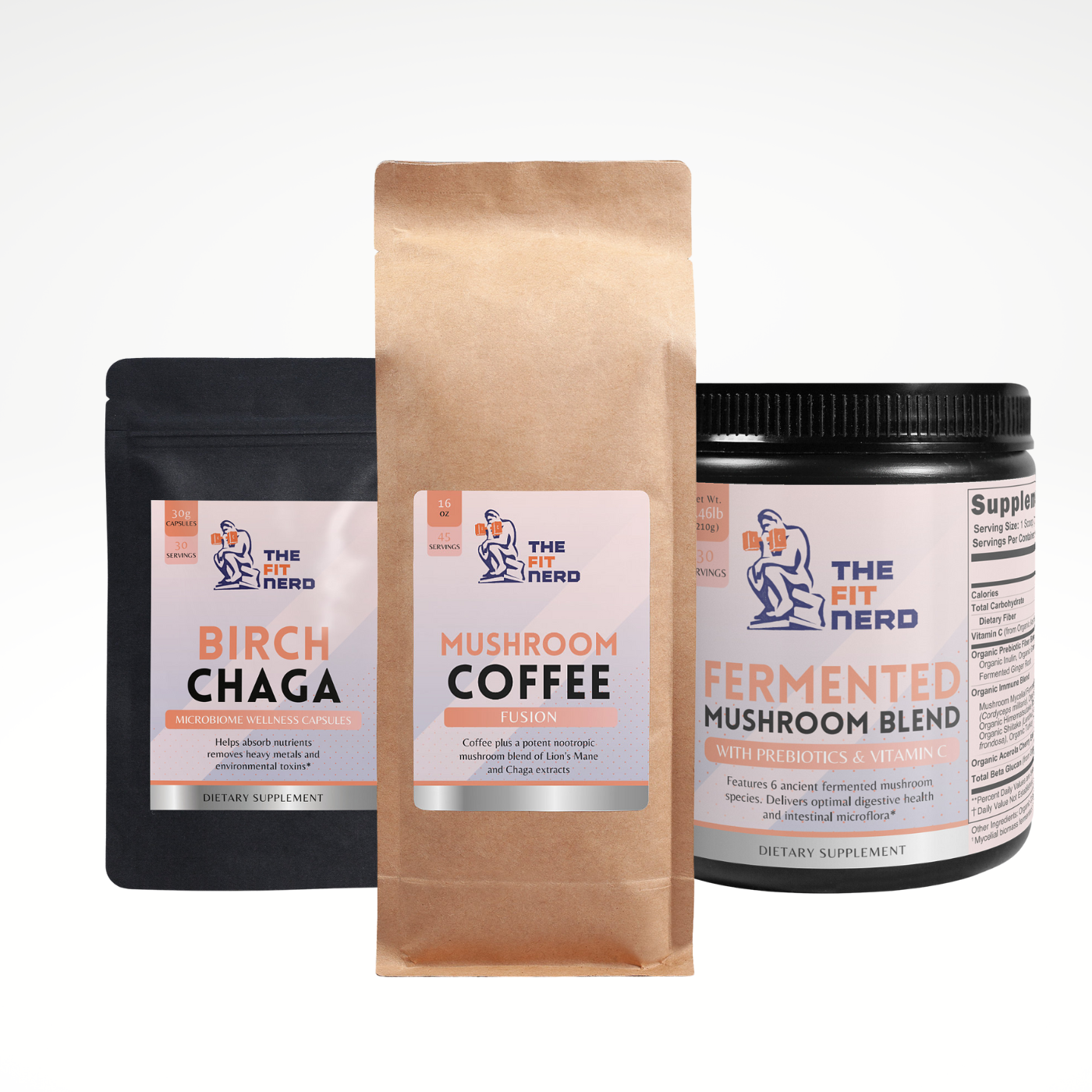 Mushroom Power Stack supplement bundle - The Fit Nerd
