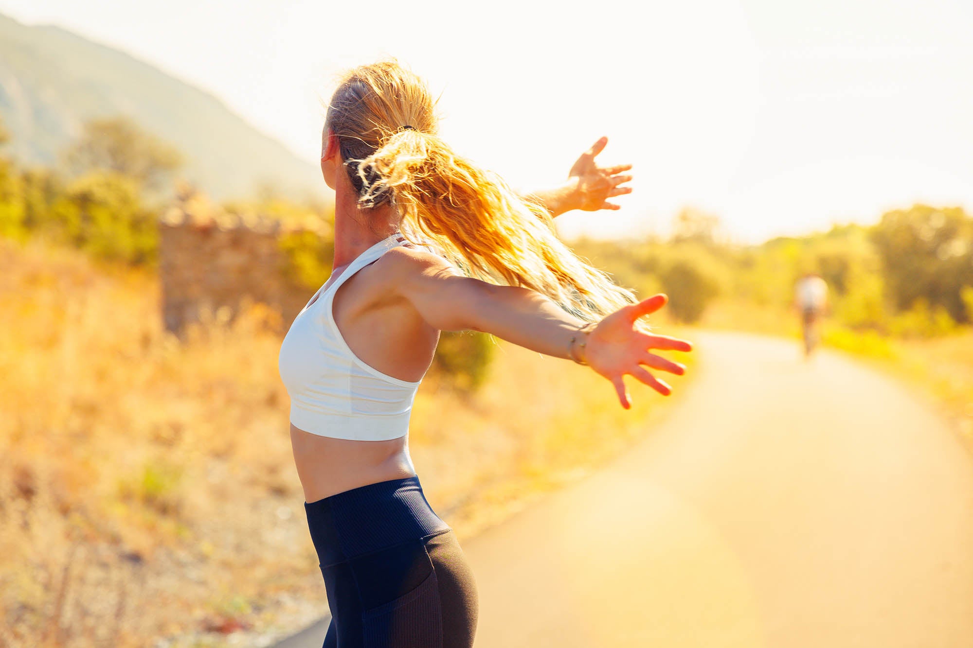 Motivated and confident active woman lifestyle wellness