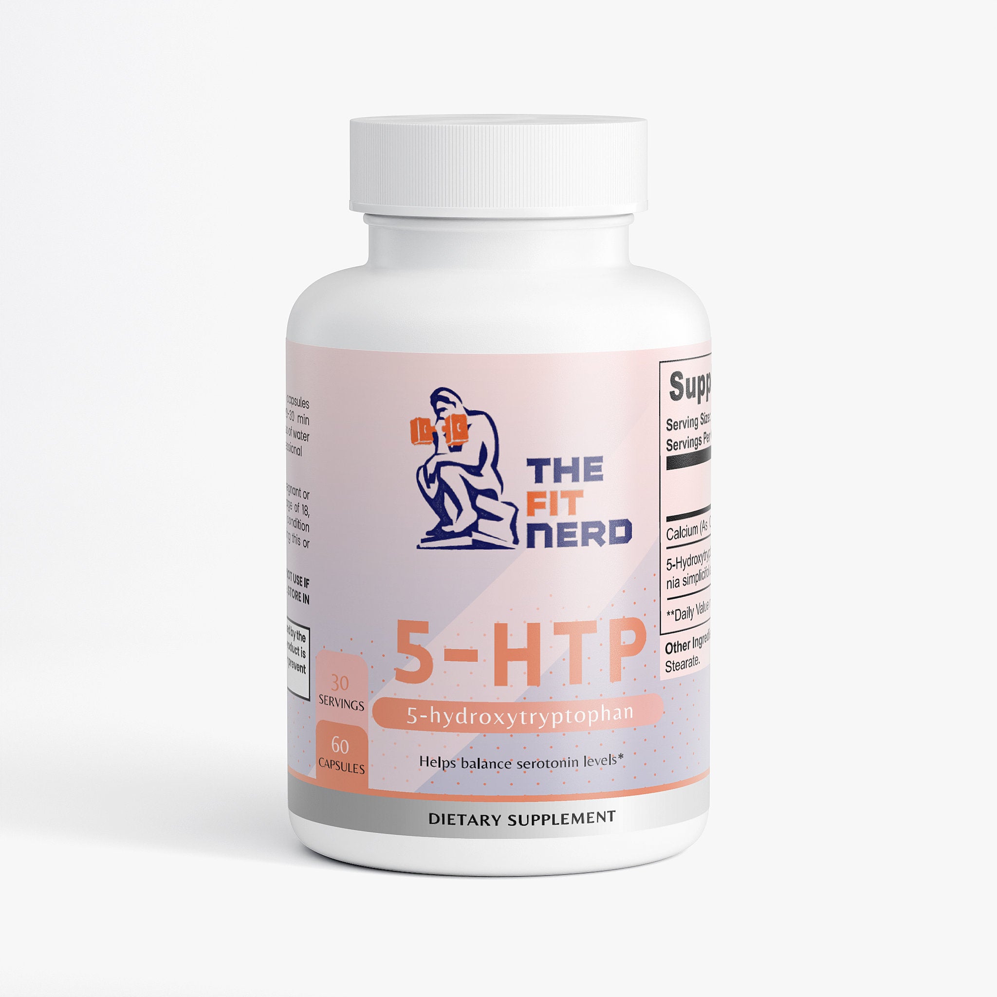 5-HTP supplement bottle - The Fit Nerd