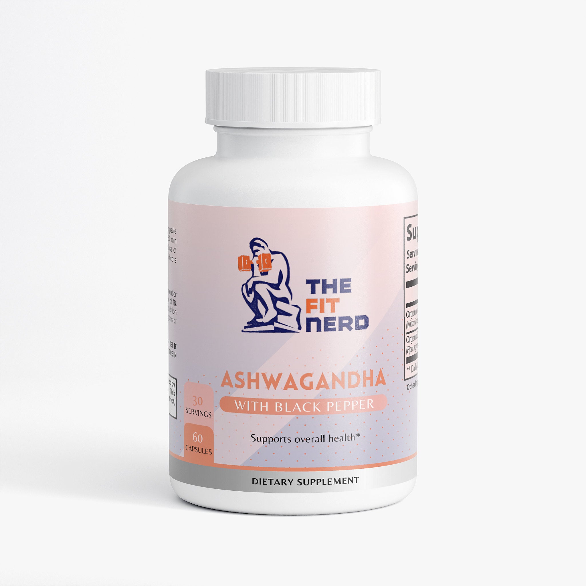 Ashwagandha supplement bottle - The Fit Nerd
