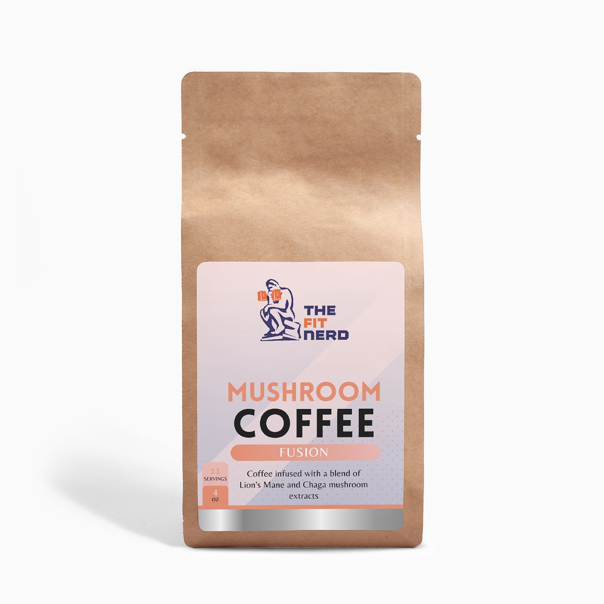 Mushroom Coffee Fusion 4oz with Lion's Mane and Chaga - The Fit Nerd