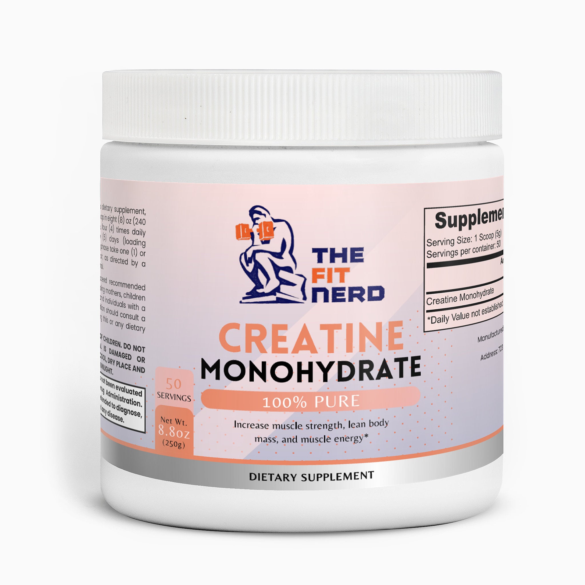 Creatine Monohydrate 100% pure - The Fit Nerd