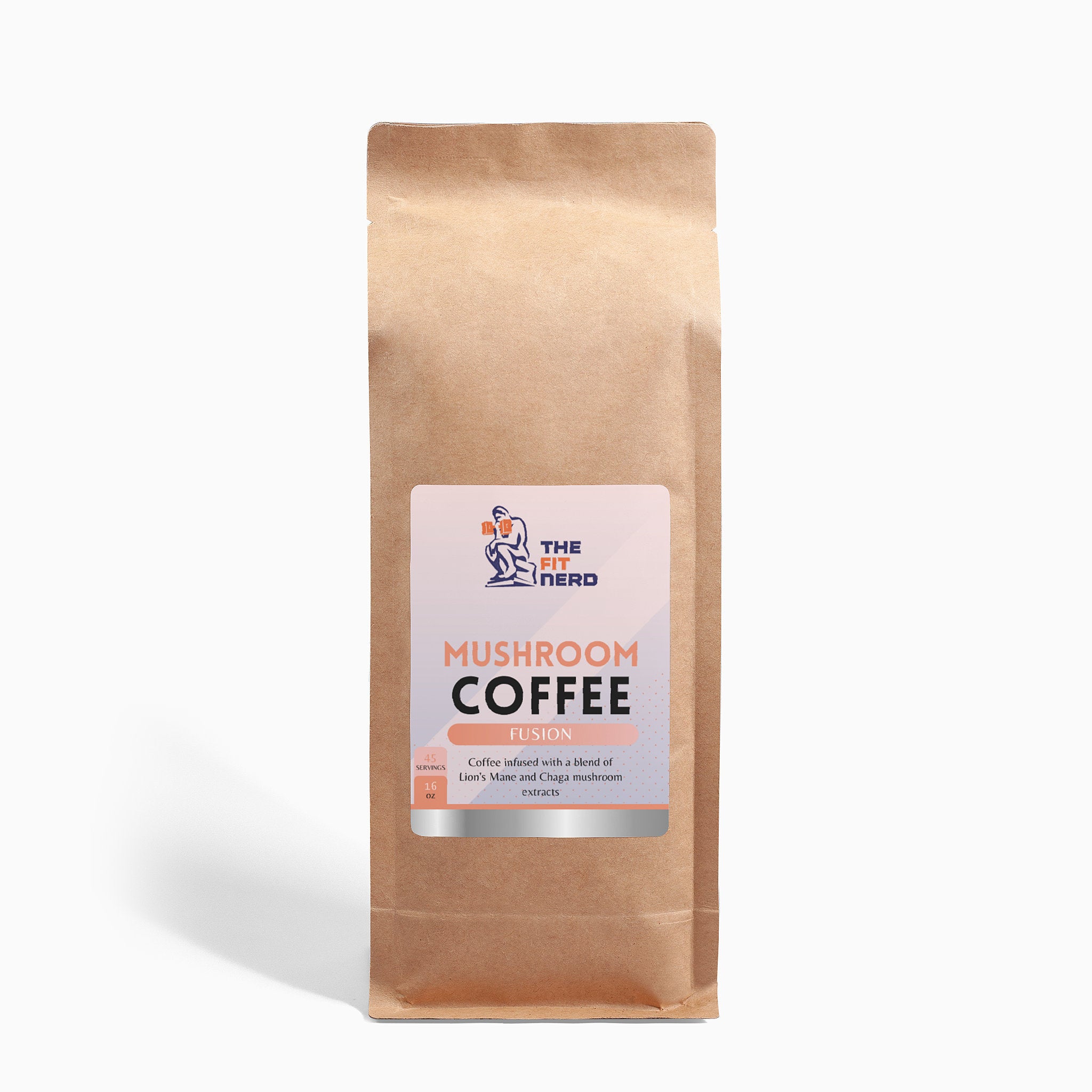 Mushroom Coffee Fusion 16oz with Lion's Mane and Chaga - The Fit Nerd