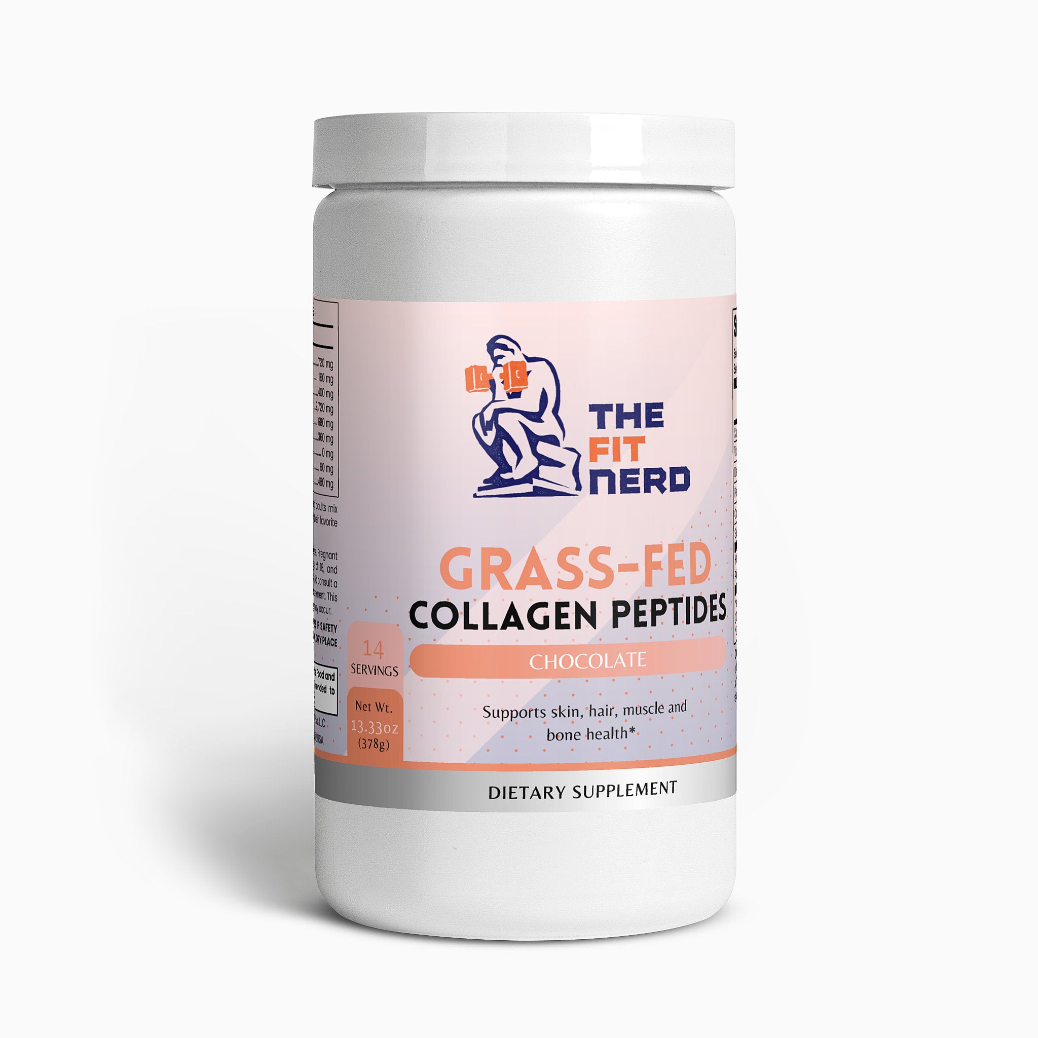 Grass-Fed Collagen Peptides Powder Chocolate - The Fit Nerd