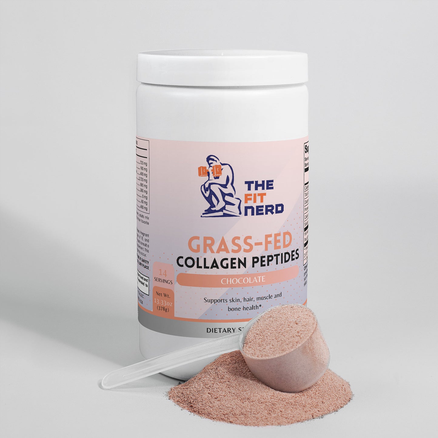Grass-Fed Collagen Peptides Powder (Chocolate)